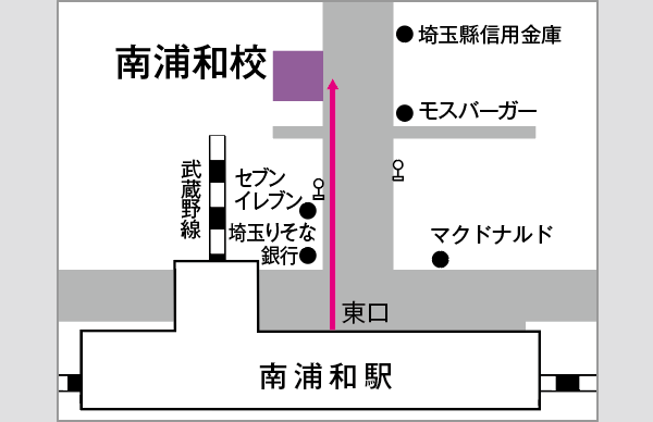 南浦和校地図